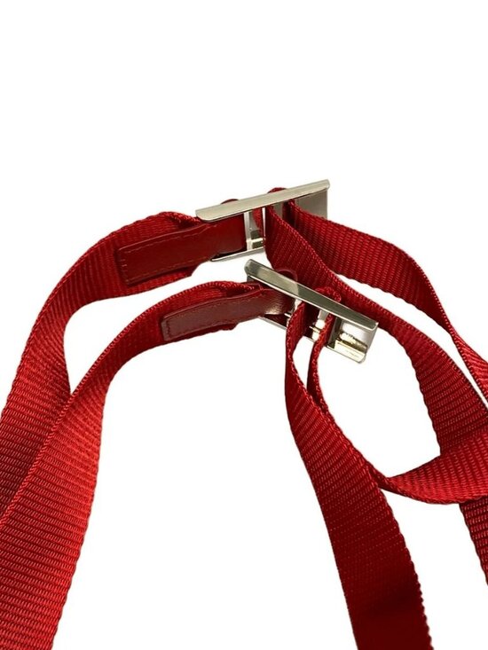 PRADA - BZ0024 Red Nylon Backpack main image 4